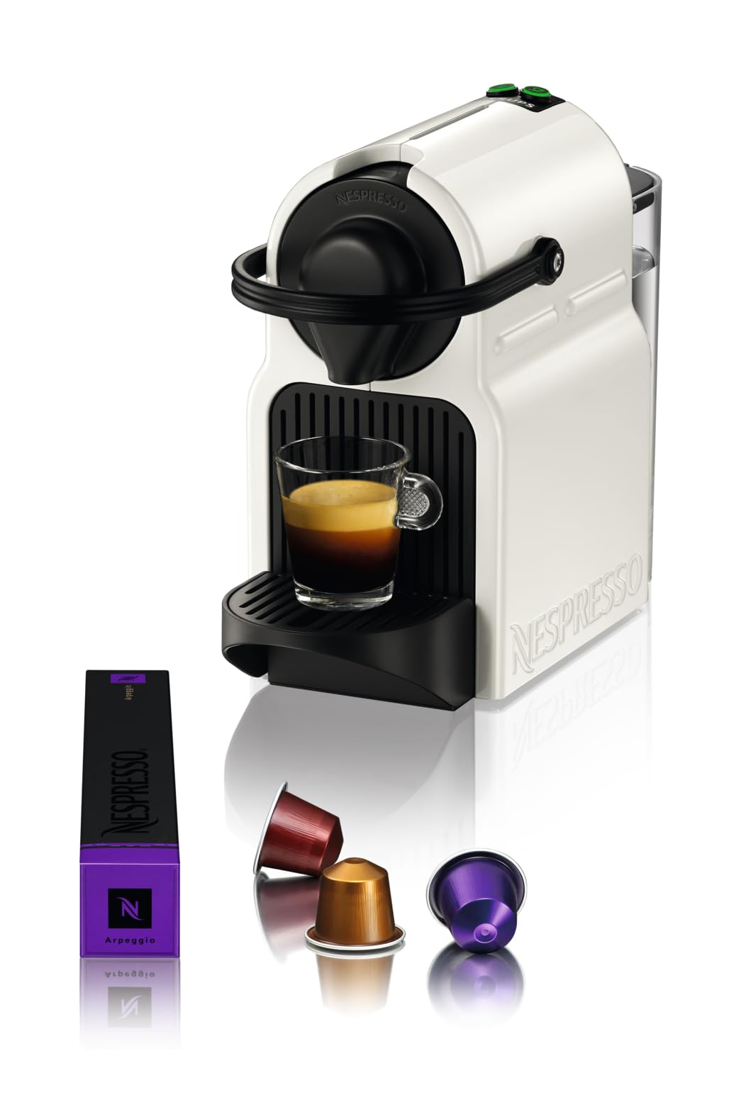 Machine à café à capsules Nespresso Inissia blanche