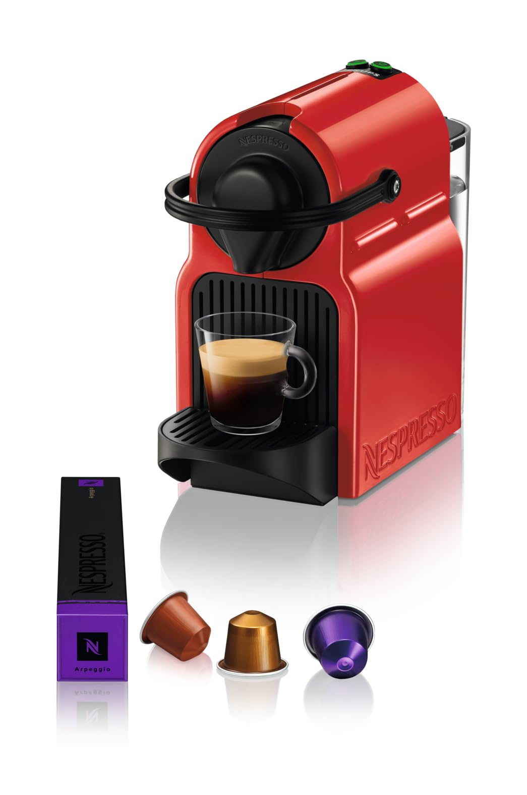 Machine à café à capsules Nespresso Inissia rouge