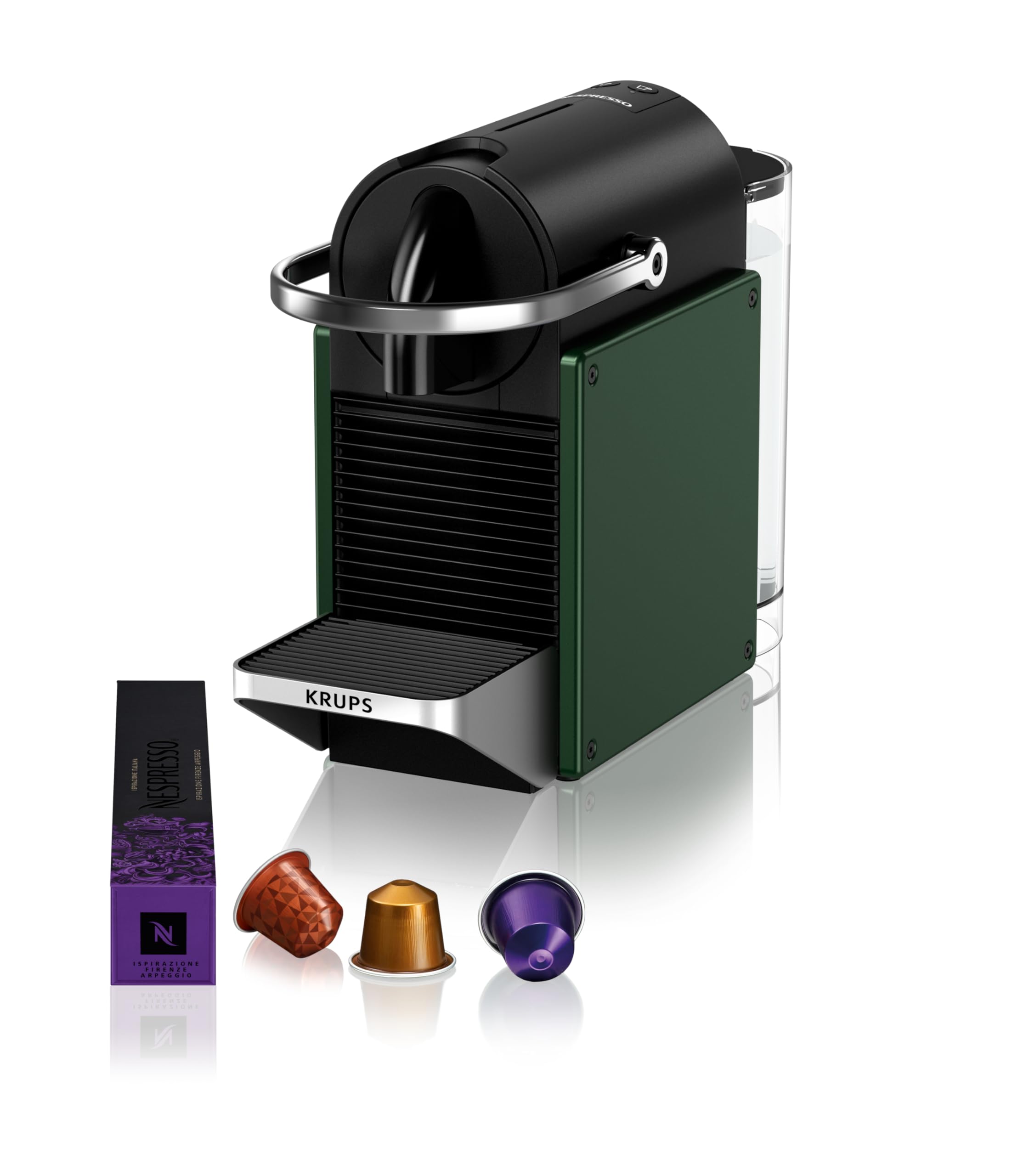 Machine à café à capsules Nespresso Pixie coloris vert foncé